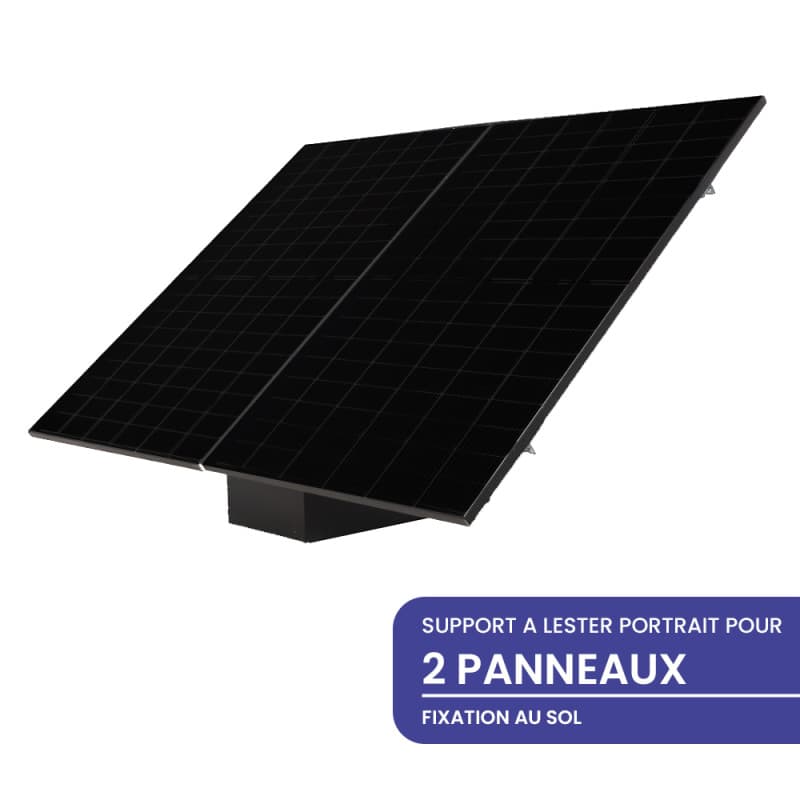 SUPPORT AU SOL PORTRAIT 2 PANNEAUX IZYSUN V2 IZYSUN - 1