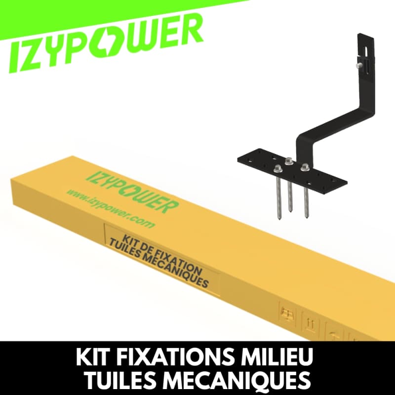 BOITE MILIEU FIXATIONS 2 PANNEAUX TUILES MECANIQUES IZYPOWER - 1
