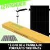 FIXATIONS 1 LIGNE DE 6 PANNEAUX TIREFONDS PORTRAIT BOITE IZYPOWER - 1