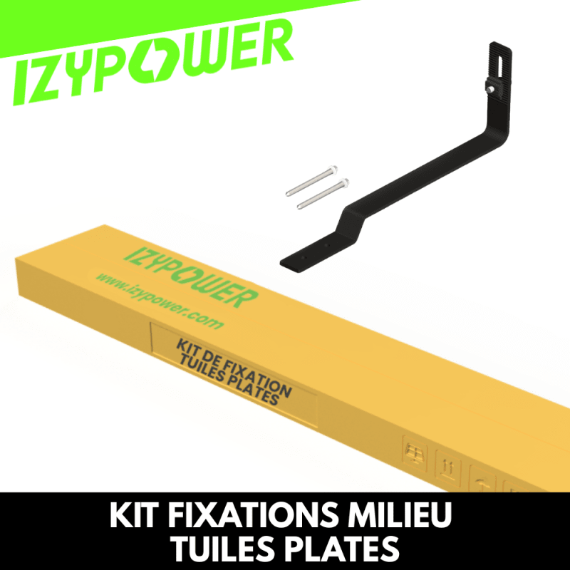 BOITE MILIEU FIXATIONS 2 PANNEAUX TUILES PLATES  - 1