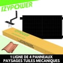 FIXATIONS 1 LIGNE DE 4 PANNEAUX TUILES MECANIQUES PAYSAGE BOITE