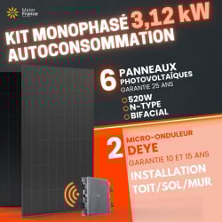 KIT 3.12kW - 6 PANNEAUX...