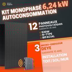 KIT 6.24kW - 12 PANNEAUX...