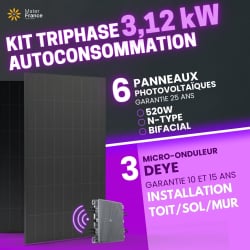 KIT TRIPHASÉ 3.12kW - 6...