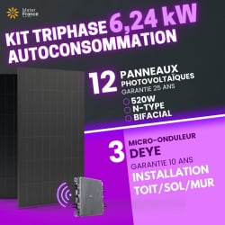 KIT TRIPHASÉ 6.24kW - 12...