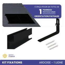 KIT DE FIXATIONS 1 LIGNE DE 1 PANNEAU ARDOISES PAYSAGE IZYSUN - 1