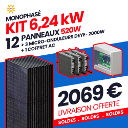KIT 6.24kW - 12 PANNEAUX...