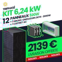 KIT TRIPHASÉ 6.24kW - 12...