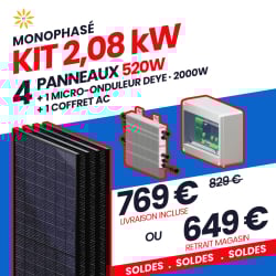 KIT 2.08kW - 4 PANNEAUX...