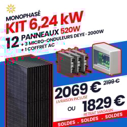KIT 6.24kW - 12 PANNEAUX...