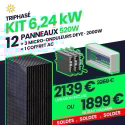 KIT TRIPHASÉ 6.24kW - 12...