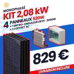 KIT 2.08kW - 4 PANNEAUX...