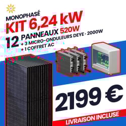 KIT 6.24kW - 12 PANNEAUX...