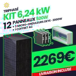 KIT TRIPHASÉ 6.24kW - 12...