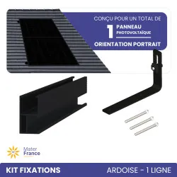 KIT DE FIXATIONS 1 LIGNE DE 1 PANNEAU ARDOISES PORTRAIT IZYSUN - 1