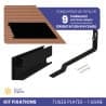 KIT DE FIXATIONS 1 LIGNE DE 9 PANNEAUX TUILES PLATES PAYSAGE IZYSUN - 1