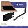 KIT DE FIXATIONS 1 LIGNE DE 7 PANNEAUX TUILES PLATES PAYSAGE IZYSUN - 1