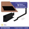KIT DE FIXATIONS 1 LIGNE DE 1 PANNEAU TUILES PLATES PAYSAGE IZYSUN - 1