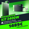 KIT IZYPOWER TITAN 2400 4 PANNEAUX 2400W BLACK