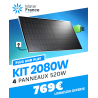 PLUG AND PLAY 2080W – 4 PANNEAUX IZYPOWER 520W + MICRO-ONDULEUR IZYPOWER 2000W