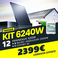 KIT TRIPHASÉ 6.24kW - 12...