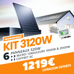 KIT 3.12kW - 6 PANNEAUX...