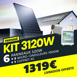 KIT TRIPHASÉ 3.12kW - 6...