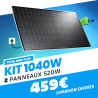 PLUG AND PLAY 1040W – 2 PANNEAUX IZYPOWER 520W + MICRO-ONDULEUR IZYPOWER1000W
