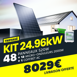 KIT TRIPHASÉ 24.96kW - 48...