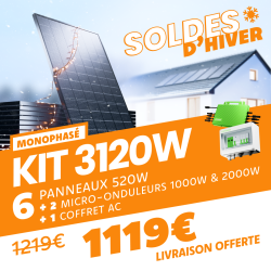 KIT 3.12kW - 6 PANNEAUX...