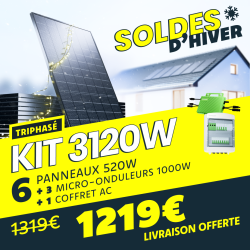 KIT TRIPHASÉ 3.12kW - 6...
