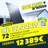 KIT TRIPHASÉ 37.44kW - 72 PANNEAUX 520W IZYPOWER - MICRO 2000W IZYPOWER