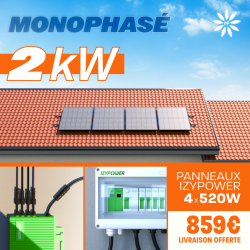 KIT 2.08kW - 4 PANNEAUX...