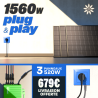 PLUG AND PLAY 1560W – 3 PANNEAUX IZYPOWER 520W + MICRO-ONDULEUR IZYPOWER 2000W