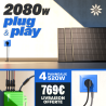 PLUG AND PLAY 2080W – 4 PANNEAUX IZYPOWER 520W + MICRO-ONDULEUR IZYPOWER 2000W