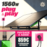PLUG AND PLAY POWERMAX PAYSAGE 1560W – 3 PANNEAUX IZYPOWER 520W + MICRO-ONDULEUR IZYPOWER 2000W
