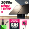 PLUG AND PLAY POWERMAX PORTRAIT 2080W – 4 PANNEAUX IZYPOWER 520W + MICRO-ONDULEUR IZYPOWER 2000W