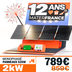 KIT 2.08kW - 4 PANNEAUX...