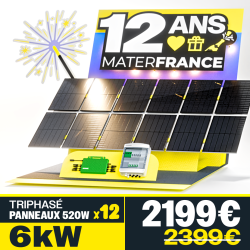 KIT TRIPHASÉ 6.24kW - 12...