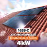 KIT 4.16kW - 8 PANNEAUX 520W IZYPOWER - MICRO IZYPOWER 2000W