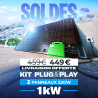 PLUG AND PLAY 1040W – 2 PANNEAUX IZYPOWER 520W + MICRO-ONDULEUR IZYPOWER1000W