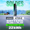 KIT 6 BATTERIES 22.17kWh - 1 TITAN + 5 LINK 4000 BLACK