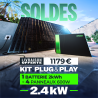 KIT IZYPOWER TITAN 2400 4 PANNEAUX 2400W BLACK