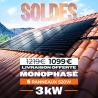 KIT 3.12kW - 6 PANNEAUX 520W IZYPOWER - MICRO IZYPOWER 2000W 1000W