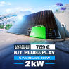 PLUG AND PLAY 2000W – 4 PANNEAUX ISYPOWER 500W + MICRO-ONDULEUR ISYPOWER 2000W
