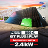 PLUG AND PLAY 2400W – 4 PANNEAUX ISYPOWER 600W + MICRO-ONDULEUR ISYPOWER 2250W