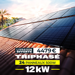Kit Solaire Triphasé 12 kWc avec Coffret AC – 24 Panneaux Bifaciaux 500W | ISYPOWER