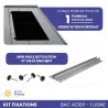KIT DE FIXATIONS 1 LIGNE DE 1 PANNEAU BACS ACIERS PORTRAIT IZYSUN - 1