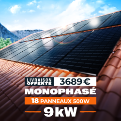Kit Solaire Autoconsommation 9 kWc avec Coffret AC – Bifacial 500W | ISYPOWER