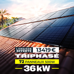Kit Solaire Triphasé 36 kWc avec Coffret AC 36 kW – 72 Panneaux 500W | ISYPOWER